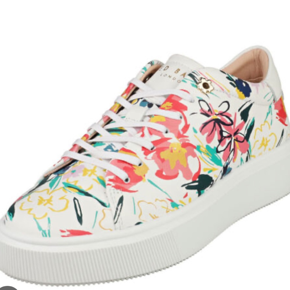 Ted Baker London Lonnia Sketchy Magnolia Platform Trainers Sneakers